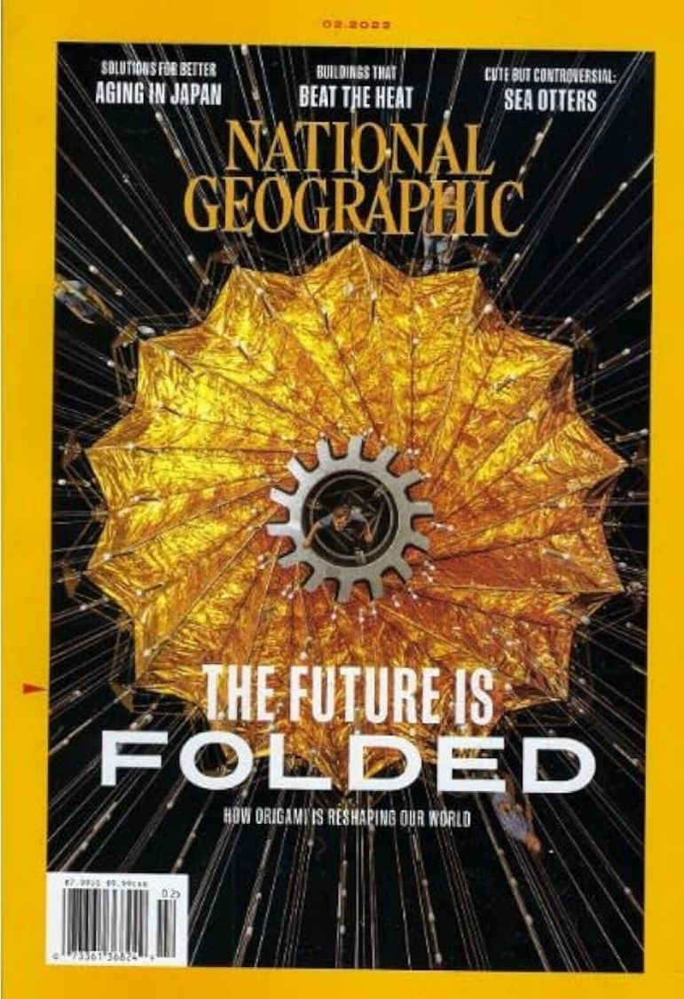 National Geographic cover about origami reshaping the world